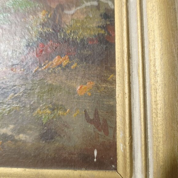 Vintage Framed Landscape Oil Painting Nature Signed - Picture 14 of 16
